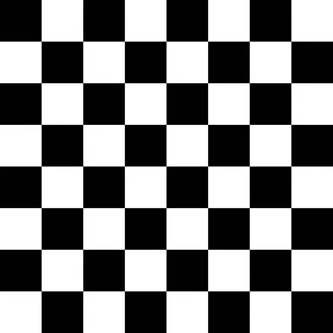Classic B&W Checkerboard — Geometric