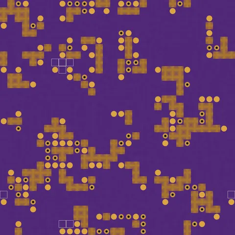 Purple PCB Circuit — Geometric