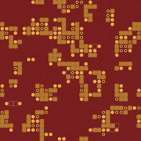 Red Gaming Circuit — Geometric