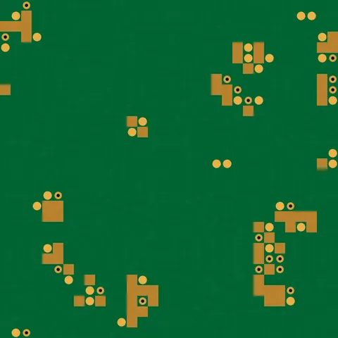 Vintage Board Circuit — Geometric