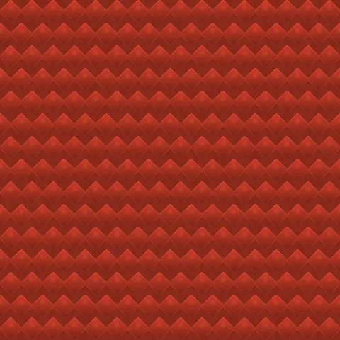 Painted Red Diamond Plate — Geometric