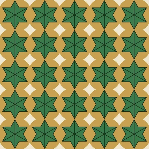 Hexagonal Rosette Geometric Pattern — Geometric