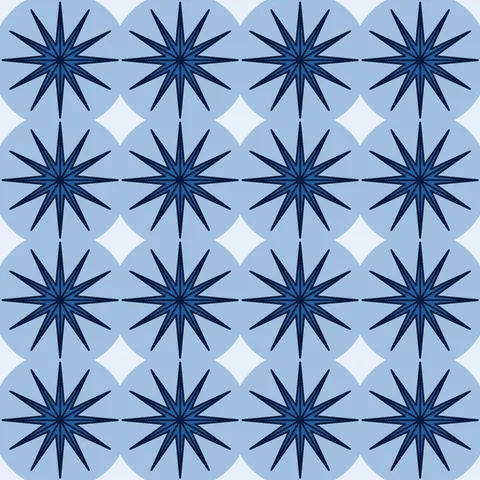 Twelve Point Star Geometric Pattern — Geometric