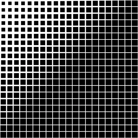 Bold Binary Halftone — Abstract