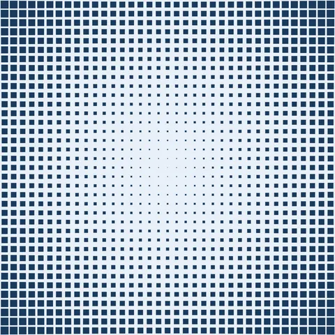 Square Grid Halftone — Abstract