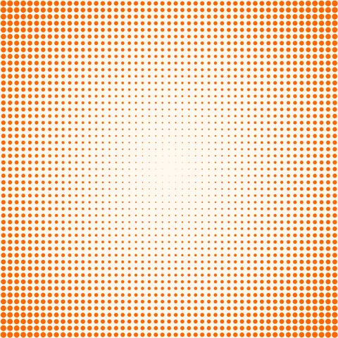 Sunset Glow Halftone — Abstract