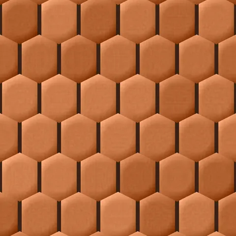 Rustic Terracotta Hexagonal — Geometric