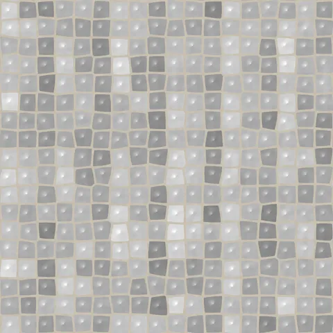 Bathroom Tile Mosaic — Geometric