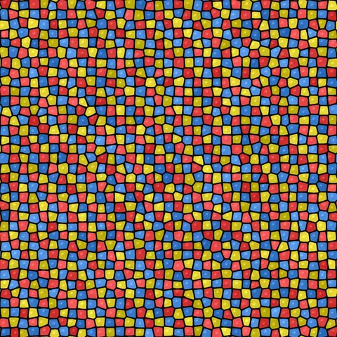 Neon Disco Mosaic — Geometric