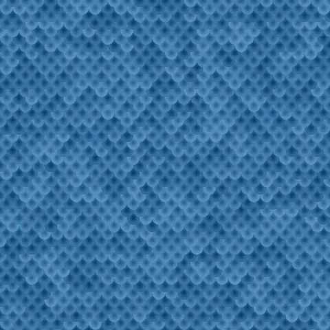 Blue Fish Scales — Fabric