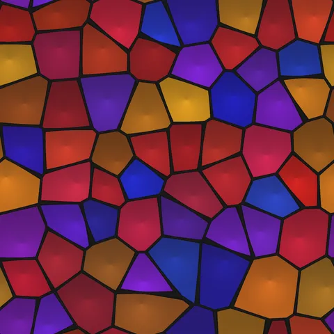 Art Deco Stained Glass — Abstract