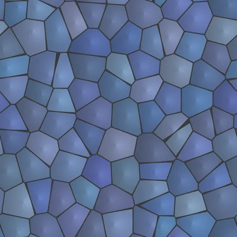 Modern Geometric Stained Glass — Abstract