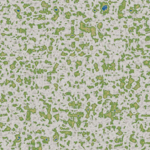 Frozen Peaks Terrain — Noise & Grain