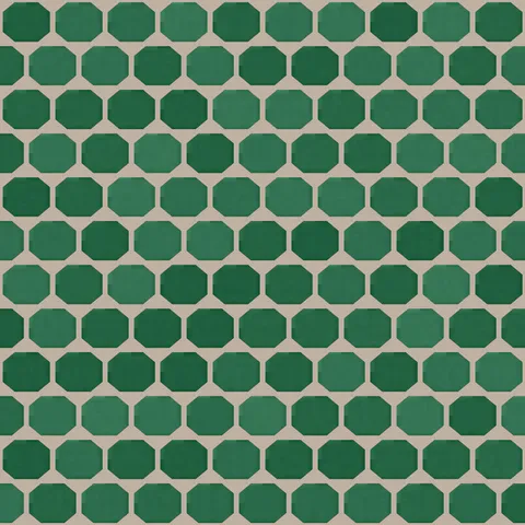 Green Hex Deco Tile — Geometric