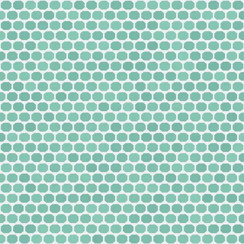Seafoam Penny Tile Tile — Geometric