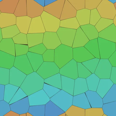 Cracked Earth Voronoi — Abstract